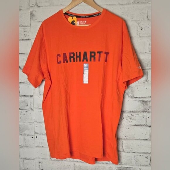 Carhartt Force Relaxed Fit Midweight Short-Sleeve Block Logo Graphic T-Shirt - Picture 2 of 11
